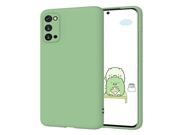 TPU Soft Telephone con protector de pantalla para Samsung S20 Plus Ultra A71 A51 para iPhone 11 Pro Max XS XR SE 28109142