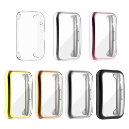 TPU Horloge Case Cover voor Huawei Horloge Fit Strap Band Beschermende Bumper Cover Accessoires Zacht Volledig scherm Glas