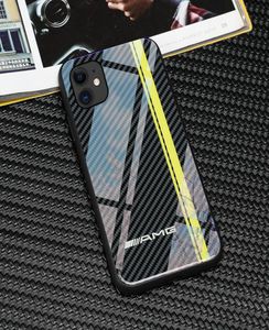 TputeMpered Glass Racing Car AMG -telefoonhoesjes voor Apple iPhone 12mini 12 11 Pro Max 6 6s 7 8 Plus X XR XSMax SE2 Samsung Galaxy S84926010