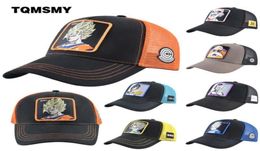 Tqmsmy dessin animé anime ball Caps de baseball hommes femmes snapback hip hop casquette estivable maille camionneur chapeau papa chapeaux a7018534747414519
