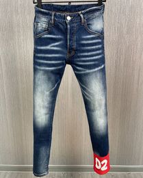 TR APSTAR DSQ Jeans para hombre D2 Hip Hop Rock Moto DSQ COOLGUY JEANS Diseño Ripped Denim Biker slim DSQ Jeans para hombre 9887 color azul