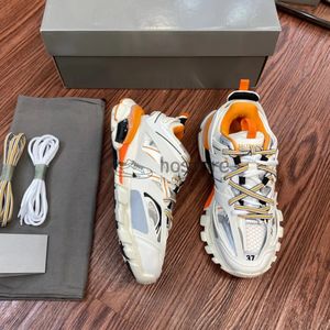 Track 3.0 Baskets Designers Chaussures Casual Femmes Hommes Baskets Paris Triple Blanc Noir Rose Gris Beige Orange Bleu Plateforme Tracks 3 18ss Sport Sneaker