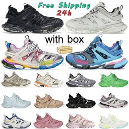 Gratis verzendbaan 3 3.0 Designer Casual schoenen met doosheren Damesplatform Sneakers Triple S Black Pink Blue Beige Red Runners Tess.S.Gomma lederen wandeltrainers