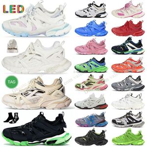 Track 3 3.0 LED Designer-Schuhe hommes femmes chaussures pistes baskets à plateforme luxe Triple Noir Blanc Rose Bleu Orange Violet Jaune Vert Tess.S. Baskets Gomma Designers