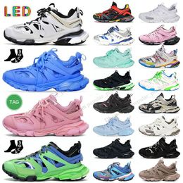 Balenciaha Track a mené 3 3.0 Tess.S.Gomma Casual Shoes Balencaga Platform LED Light Up Blanc Blanc Blanc Rose Rose Blue Blue Brand de luxe Men Femmes Runner 7.0 Tracks Trainer