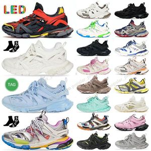 balencaigalies track led runners Tracks 3 3.0 Schoenen Heren Dames Designer Trainers LED Sneaker Runner schoen Leer Nylon Gedrukt Triple S Platform Zwarte Casual Schoenen