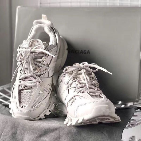 Track LED Trainers 3.0 para hombres zapatos personalizados Zapatos deportivos ligeros de lujo Diseñador para hombre Luces Deporte Mujer Zapatillas de deporte de lujo Mujer Paris Sneaker pr01