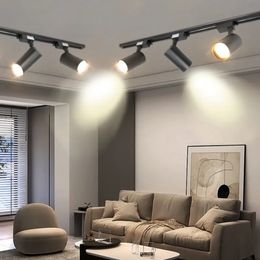 Track Light LED-plafondspots COB Volledige set railverlichtingsarmatuur voor woondecoratie Kledingwinkel Spotlight-plafondlamp
