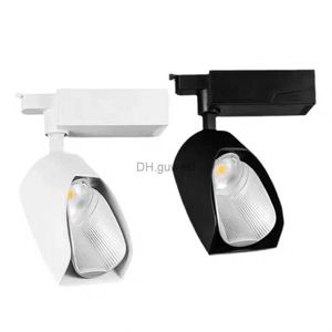 Luces de pista 20W 35W LED LED moderna Luz de la pista 120 Angle Tienda de la oficina de la oficina Fondo de la pared de la pared Fuerte de la riel giratoria Lámparas de vía lineales rotatorias YQ240124