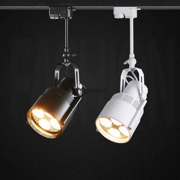 Rétro E27 LED éclairage sur Rail mur ou plafond montage industriel projecteur Rail lampe pour Bar galerie vêtements magasin magasin décor lumières YQ240124