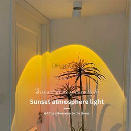 Éclairage sur rail Projecteur coucher de soleil monté en Surface plafonnier à LED encastré downlight AC220V 110V salon atmosphère décorative lumière YQ240124