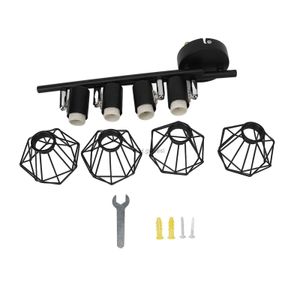 Track Lights Trackverlichtingsset Hoge helderheid Trackverlichtingsarmaturen 85 tot 265V GU10 4 lichthoekaanpassing met moersleutel voor restaurants YQ240124