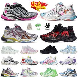 Track Luxury Brand Runners 7.0 Hommes Designer Chaussures Femmes Runner 7 7.5 Triple S Noir Blanc Bleu Multicolore Rouge Bas Hommes Chaussures Baskets Big US Taille 12 Baskets à plateforme