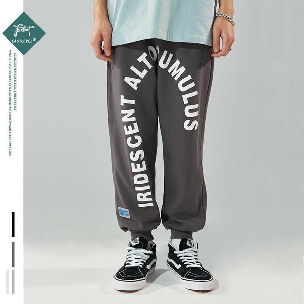 Pantalon de survêtement printemps Harajuku pantalon Joggers Arc anglais imprimé Hip Hop Harem pantalon Streetwear pantalon de survêtement coton pantalon 210527