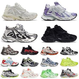 Track Runners 7 7.0 Marque Designer balencaigaes Hommes Femmes Graffiti Noir Blanc belenciaga belanciaga Tennis Chaussures grand-père ancien papa Dirty Old Baskets Baskets