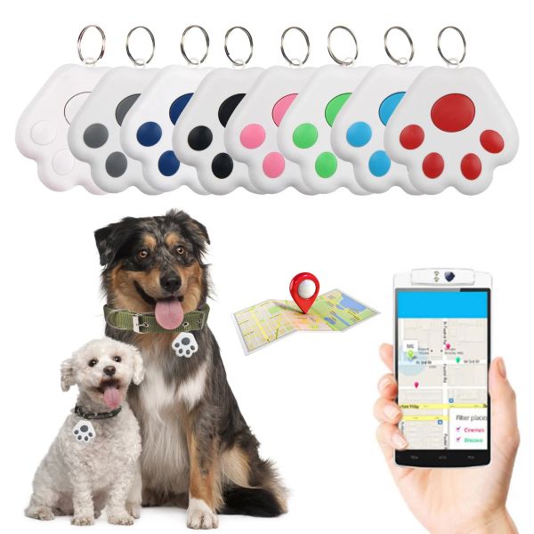 Rastreadores 8 paquete Cat Claw Mini Tracking Antilost Alarma Billet Finder de etiqueta Smart Tracker Localizador GPS Lockin Pet Dog Kids Tracker
