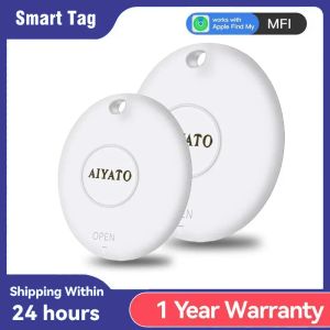 Trackers AIYATO Smart GPS Air Tag Mini Tracker Bluetooth Smart Tags Child Finder Pet Car Lost Tracker pour Apple IOS Système Trouver mon application