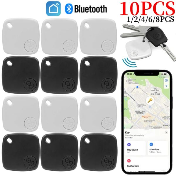 Rastreadores Bluetooth GPS Tracker Antilost para reemplazo de etiqueta de aire a través de Apple Find My para localizar la billetera de la tarjeta Bike Keys Finder Mfi Smart Itag