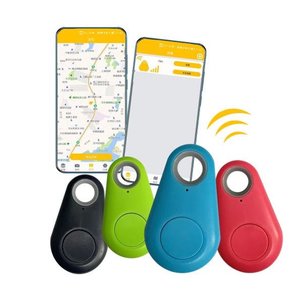 Rastreadores Bluetooth Inteligente Antipérdida Alarma Mini Etiqueta Rastreador inalámbrico Posición Grabación Clave Monedero Bolsa de equipaje Buscador bidireccional para mascotas