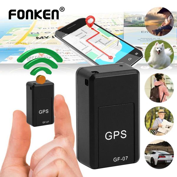 Trackers Fonken Mini GPS Position du tracker Locator enregistrement de l'appareil antilost Prise en charge de l'opération à distance Phone mobile GPRS Enregistrement vocal