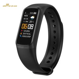 Rastreadores para hombres mujeres ip67 impermeable smartband smartpress fitness pulsera de frecuencia cardíaca monitor de aptitud física rastreador C7 Pulsera inteligente Reloj