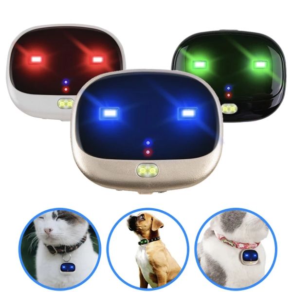 Trackers Mini 4G étanche pour animaux de compagnie GPS Tracker LED lumière roulante GPS Tracker pour chien collier de chasse alarme de batterie faible WIFI localisateur anti-perte