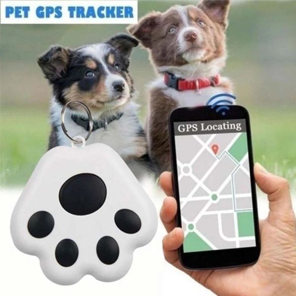 Rastreadores Mini Pet GPS Rastreador Bluetooth inalámbrico Oculto Dispositivo de seguimiento antipérdida inteligente para perros Localizador Collar Accesorios Multifunción