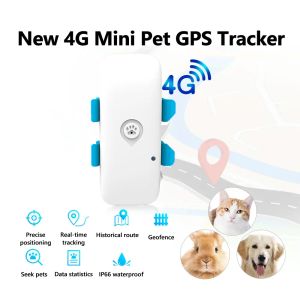 Trackers New Pet GPS Tracker Mini 4G PET POSITION DE PET Suivi GeoFence APP DOG GPS GPS CAT LOCATEUR CAT SMART Suivi ALARM GPS Suivi GPS