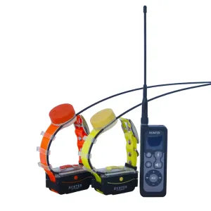 Nouveau traceur de chien étanche GPS 25002 PRO avec deux colliers pour la chasse