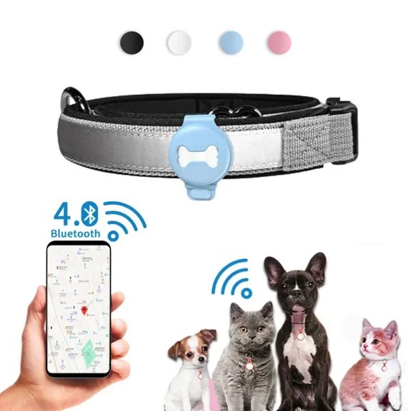 Traceurs GPS pour animaux de compagnie, localisateur intelligent, marque de chien, détection d'animaux de compagnie, traqueur portable, Bluetooth pour chat, chien, oiseau, outil de suivi des enregistrements anti-perte
