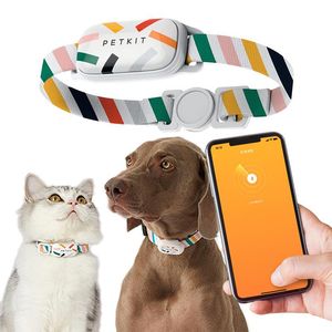 Trackers Localisateur d'animaux de compagnie intelligent portable GPS étanche anti-perte Bluetooth Tracker application vocale travail animaux collier dispositif antivol articles pour animaux de compagnie