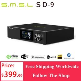 Trackers SMSL SD9 MQA Full Decoding HiFi Network Music Player SD9 Prise en charge DSD, WAV APE, FLAC AIFF, MP3 Desktop Player Su9