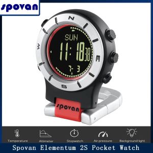 Trackers Spovan Smart Watch Altimeter Barometer Compass Led Watch Sports Watches Fishing Hiking Climbing Pocket Watch