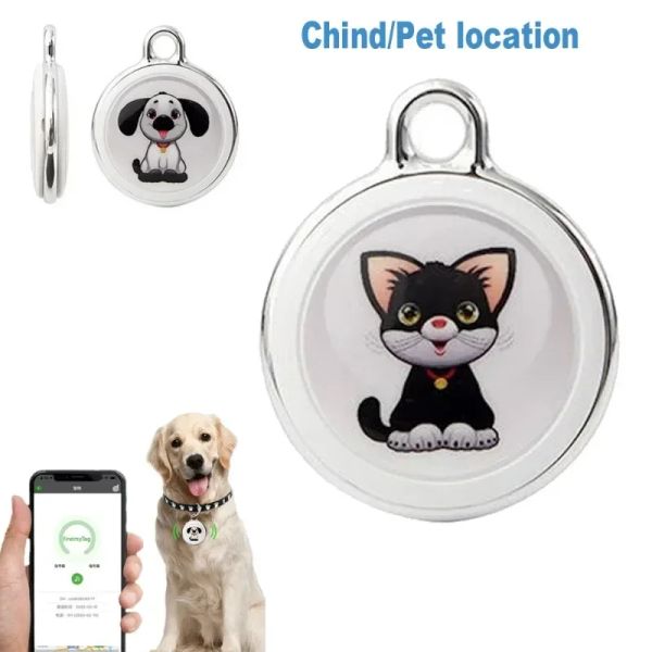Trackers Empaterproof GPS Tracker GPS Cat Android et sans abonnement Bluetooth Smart Tags Find My Pet Dog IOS ANTILOST FINDER DÉPARTIF