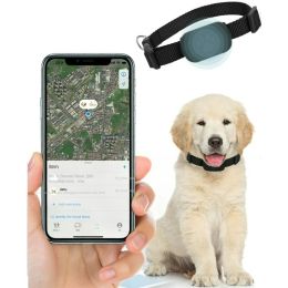 Trackers étanches Mini chien GPS suivi des animaux colliers d'alerte de mouvement anti-perte traqueur pour chats et chiots localisateur mondial à distance