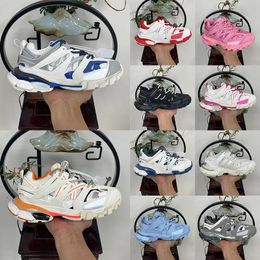 Tracks 3.0 Mesh Nylon Blanc Noir Rose Mousse Femmes Hommes Bas Top OG Designer Casual Chaussures Clair Rouge Semelle En Caoutchouc Bas Baskets Plateforme Baskets Mode Piste Sports