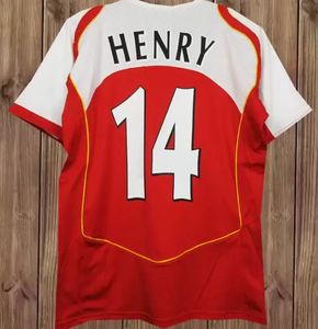HENRY Retro Soccer Jerseys HIGHBURY PIRES REYES 2002 2003 2004 2005 2006 BERGKAMP ADAMS Persie Galla ANTEKA OVERMARS CHEMISE DE FOOTBALL