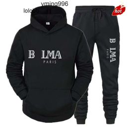 Survêtement Balmanly Sweat à capuche Ballmainly Ballman Sweat à capuche Balmin Balmani Costume Clo Le pantalon Sportswear piste pure costume de mode designer Sweat-shirt hommes mêmes hommes V1CM