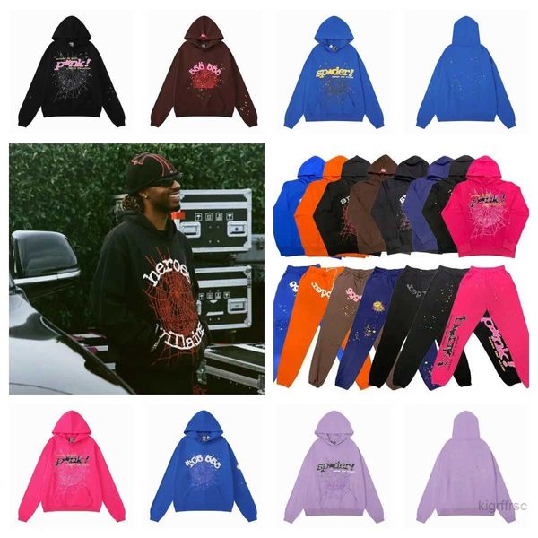 Survêtement Designer Mens 555 Sp5der Sweat-shirt Homme Pull Young Thug 555555 Track Suit Femmes Pink Spider Men Sweat à capuche Sweat-shirts Sweats à capuche E1DZ