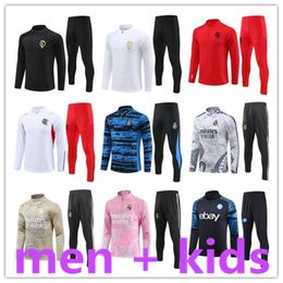 Trainingspak FlamencoS CorinthiansS training kit retro voetbal jersey jas voetbal survetement voet chandal tuta mannen en kinderen