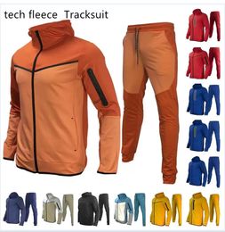 Trainingspak man heren voetbal designer trainingspak vrouw tech fleece herenpak Mannen Dikke Tech Fleece Sportkleding Broeken Jacks Ruimte katoenen broeken Dames trainingspak