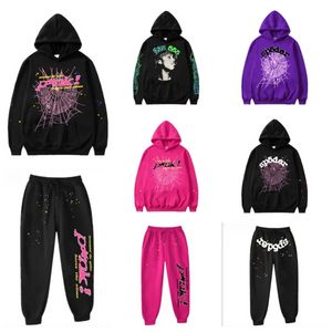 Survêtement Hommes 555 Sweat à capuche Spider Sweats à capuche Sp5der Survêtement Designer Femmes Pantalons Hommes Jumpers Web Graphic Rose Sweatshirts y2k Pulls S-2XL NKSQ