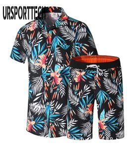 Tracksuit Men Men décontracté Summer Men039S Set Mens Floral Hawaii Shirt Print Beach Shorts Shirts Pantal