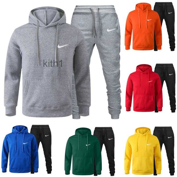 Chándal de los hombres del diseñador para hombre sudaderas con capucha traje de pantalón de baloncesto streetwear sudaderas deportes ropa de bebé pantalones gruesos con capucha jogging 9TA8