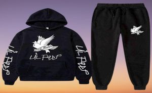 Sweat à sweat à sweat à sweat et pantalon de survêtement en deux pièces Sports de sport Contrôle du fitness Sweat Sweat Lil Peep Sweatshirt H12083195334