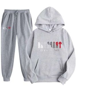 Tracksuit Men S Nake Tech Trapstar Track Suits Europe American Basketball Football Rugby Two Piece avec les femmes à capuche à manches longues Macai Qing