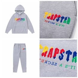 Trainingspak heren tech trapstar trainingspakken hoodie Europa Athleisure mode Rugby tweedelig met volledige regenboog dames hoodie met lange mouwen jas broek Lente