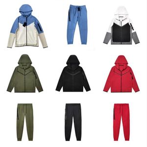 Survêtement Hommes Sports épais Tech Fleece Sportswear Pantalons Sweats à capuche Vestes Space Cotton Pantalons Femmes Bas Joggeurs Homme Veste de course de haute qualité Muti hommes