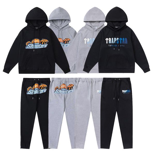 survêtement hommes trapstar hommes sweat à capuche femmes ensemble designer broderie lettre luxe noir blanc gris arc-en-ciel couleur sport mode coton vêtements