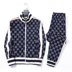 Tracksuit Homme et femmes Sweat Stume Lettres complètes Spring Automne Fashion Show Vêtements à manches longues Deux pièces Jogging Jogging Vestes Pantalon GSIZE: M-2X